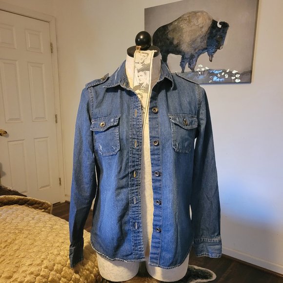 GAP Tops - GAP Denim Button Up Shirt